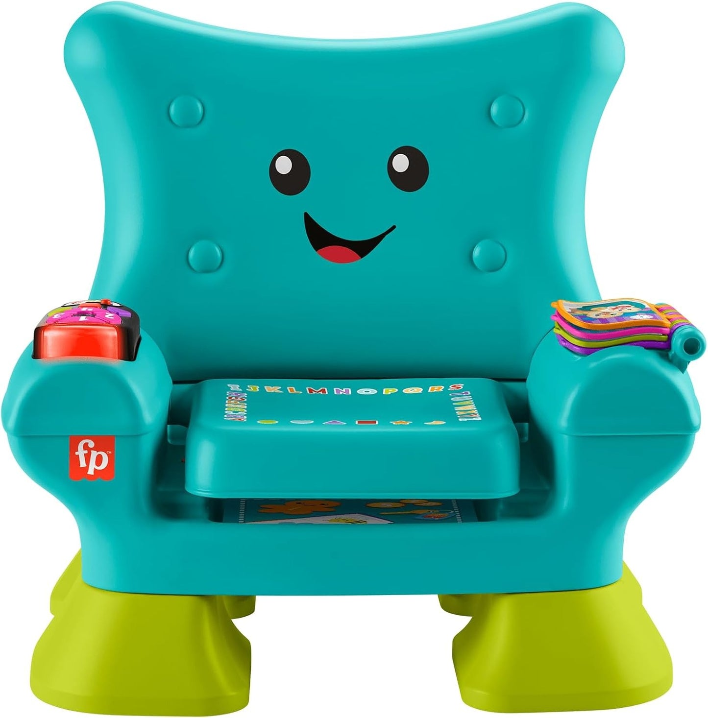 Fisher-Price Laugh & Learn Toddler Learning Toy Smart Stages Chair, Teal, Music Lights & Activities for Ages 1+ Years, Multilanguage Version