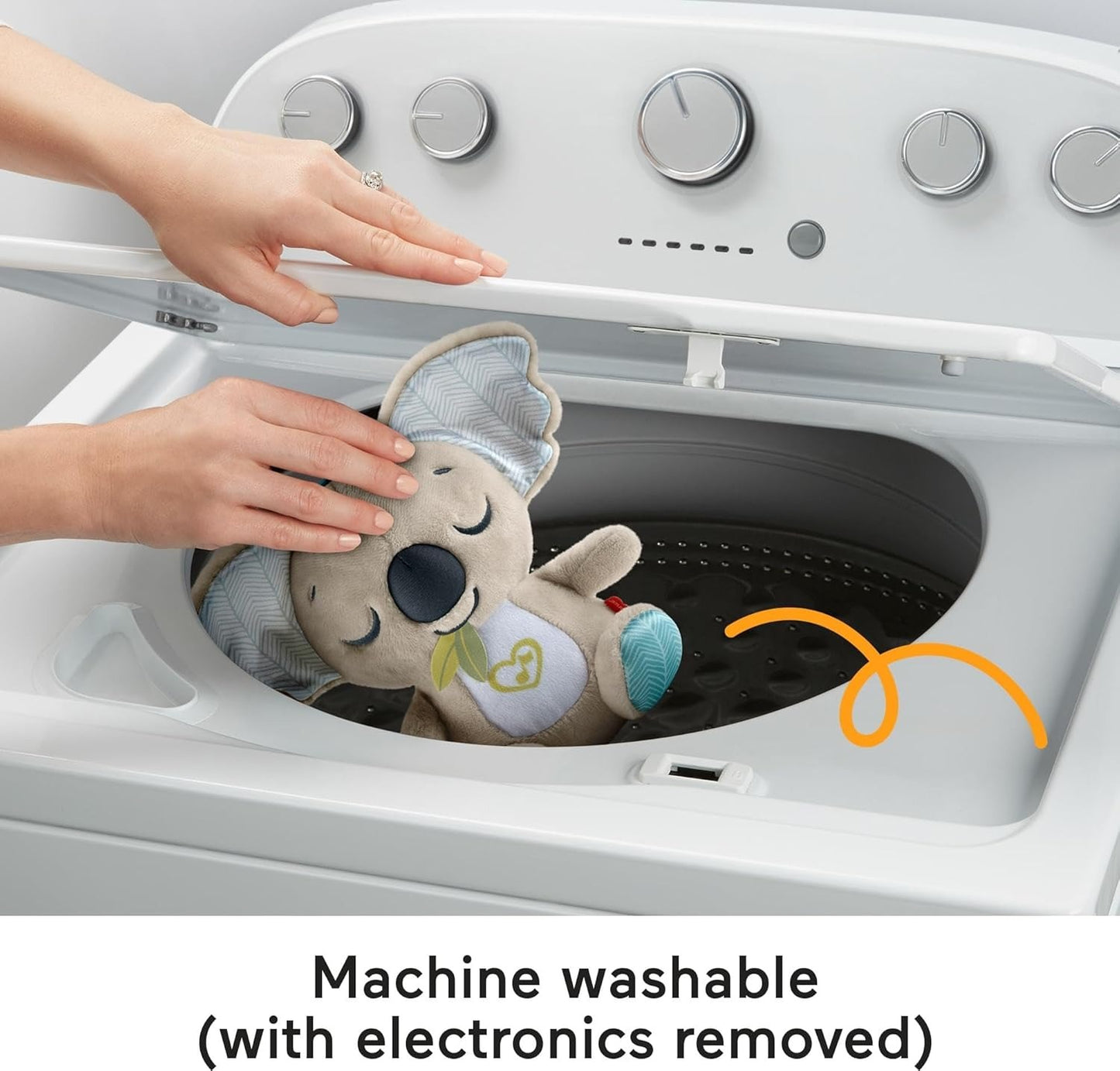 Fisher-Price Baby Toy On-The-Go Koala Soother, Plush Portable Sound Machine with White Noise & Music for Newborns Ages 0+ Months