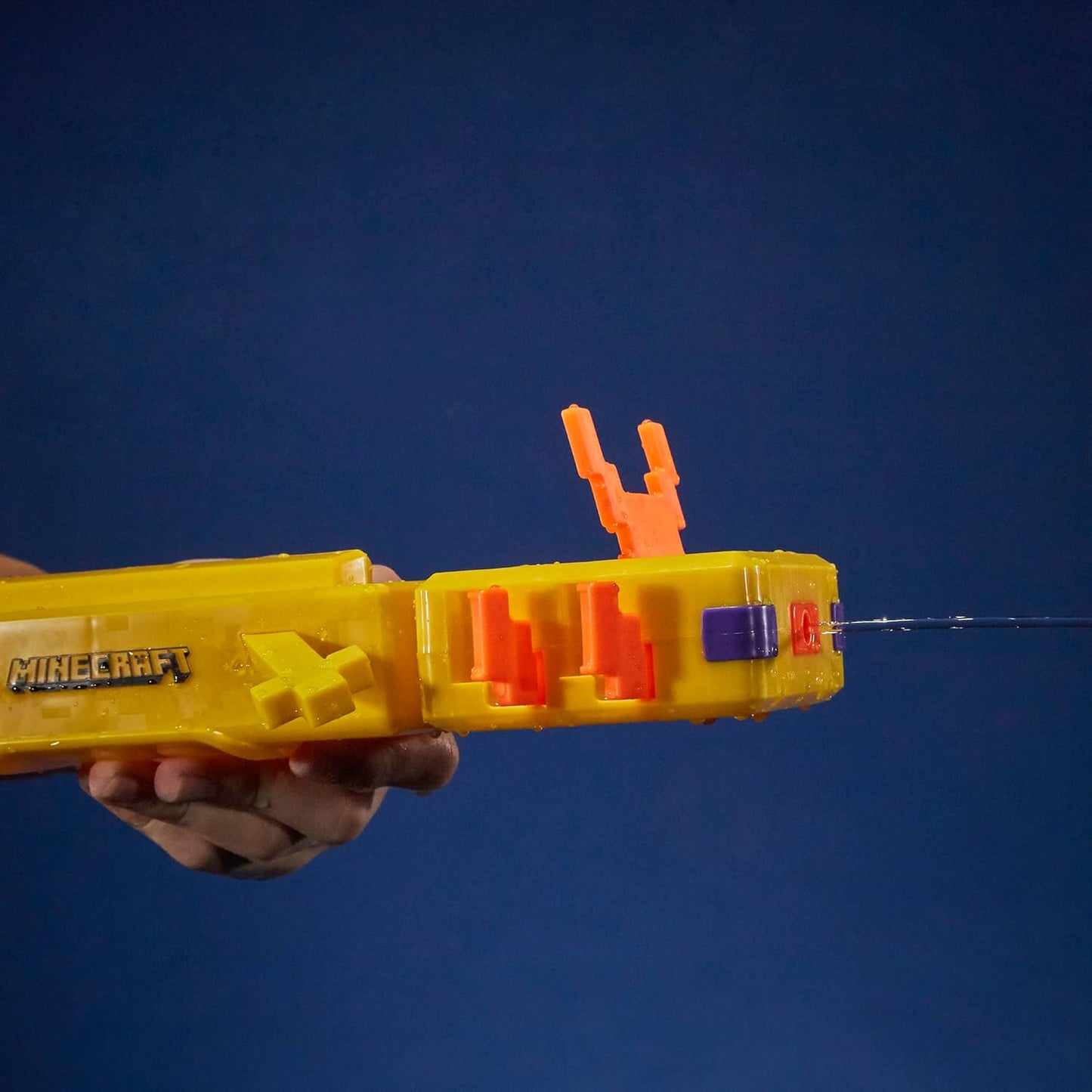 Nerf Super Soaker Minecraft Axolotl Water Blaster, Minecraft Axolotl Mob Design, Outdoor Water Toy, Outdoor Games for Kids