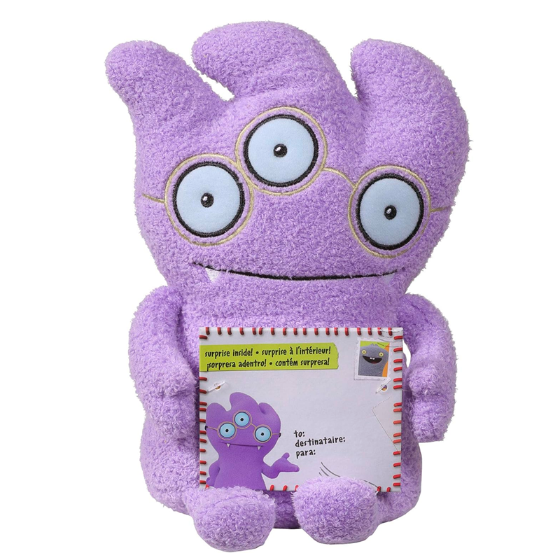 Hasbro Toys Sincerely Uglydolls Hugs & Headstands Wedgehead Stuffed Plush Toy, Inspired by The Uglydolls Movie, 7.5" Tall