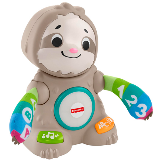 Fisher-Price Linkimals Learning Toy Smooth Moves Sloth with Interactive Music and Lights for Infants and Toddlers