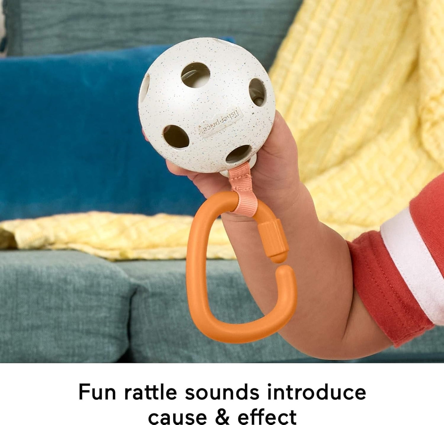 Fisher-Price Baby Toys Mini Me Moments Let’s Play Pickleball Set, 3 Sports-Themed Sensory Activities for Newborns Ages 3+ Months