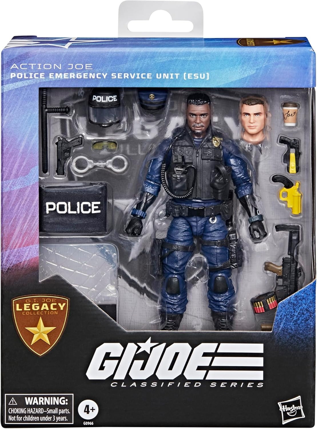 G.I. Joe Classified Series Legacy Collection: Action Joe — Police Emergency Service Unit (ESU), Collectible 6-Inch Action Figure with 14 Accessories