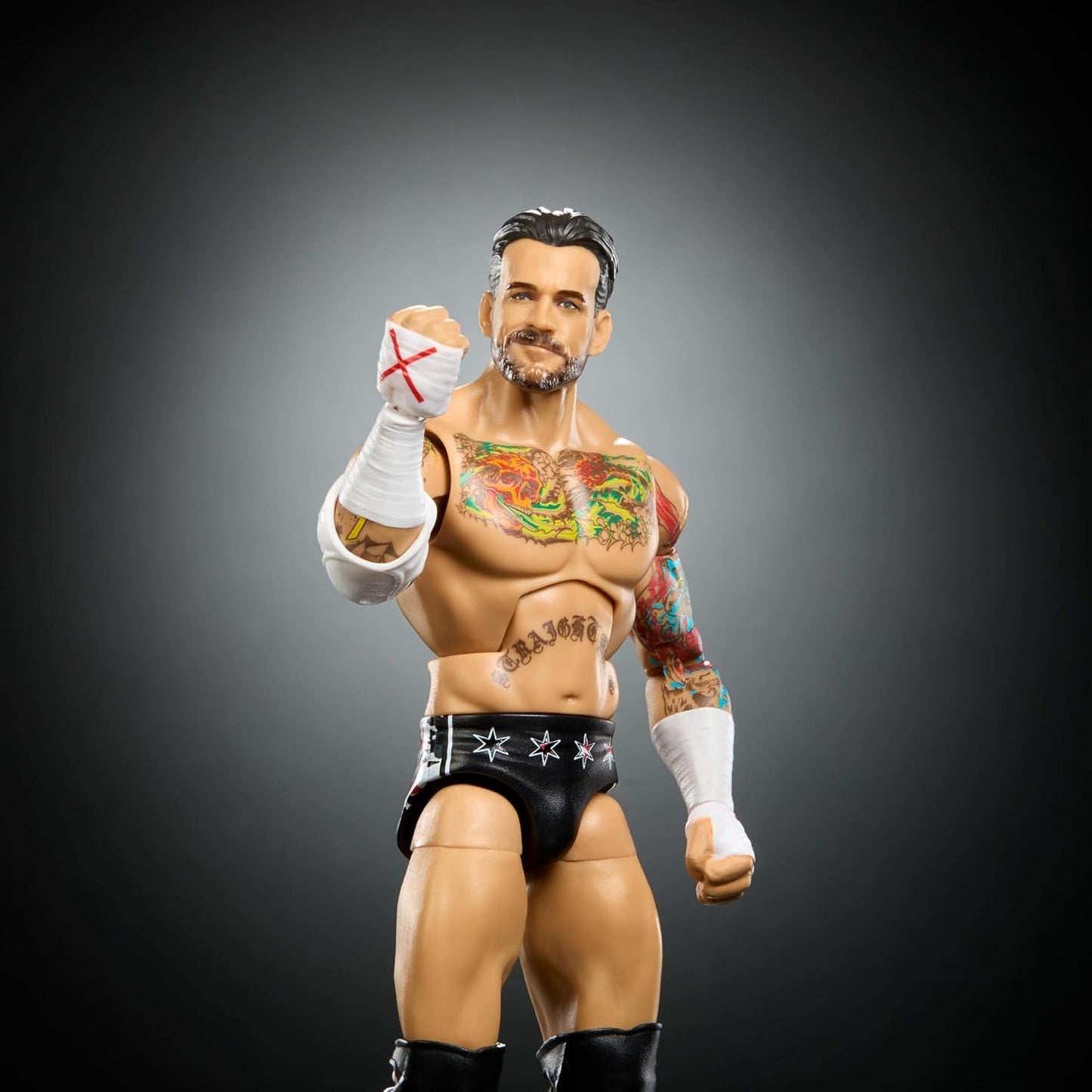 Mattel WWE Elite Collection Top Picks Action Figures & Accessories Set, 6-inch Collectible CM Punk with Swappable Hands & Ring Gear (Styles May Vary)
