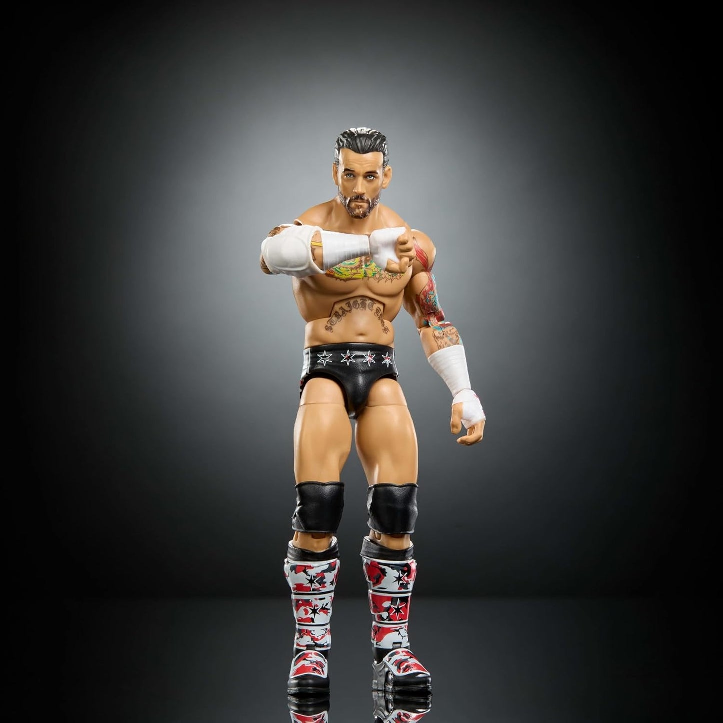 Mattel WWE Elite Collection Top Picks Action Figures & Accessories Set, 6-inch Collectible CM Punk with Swappable Hands & Ring Gear (Styles May Vary)