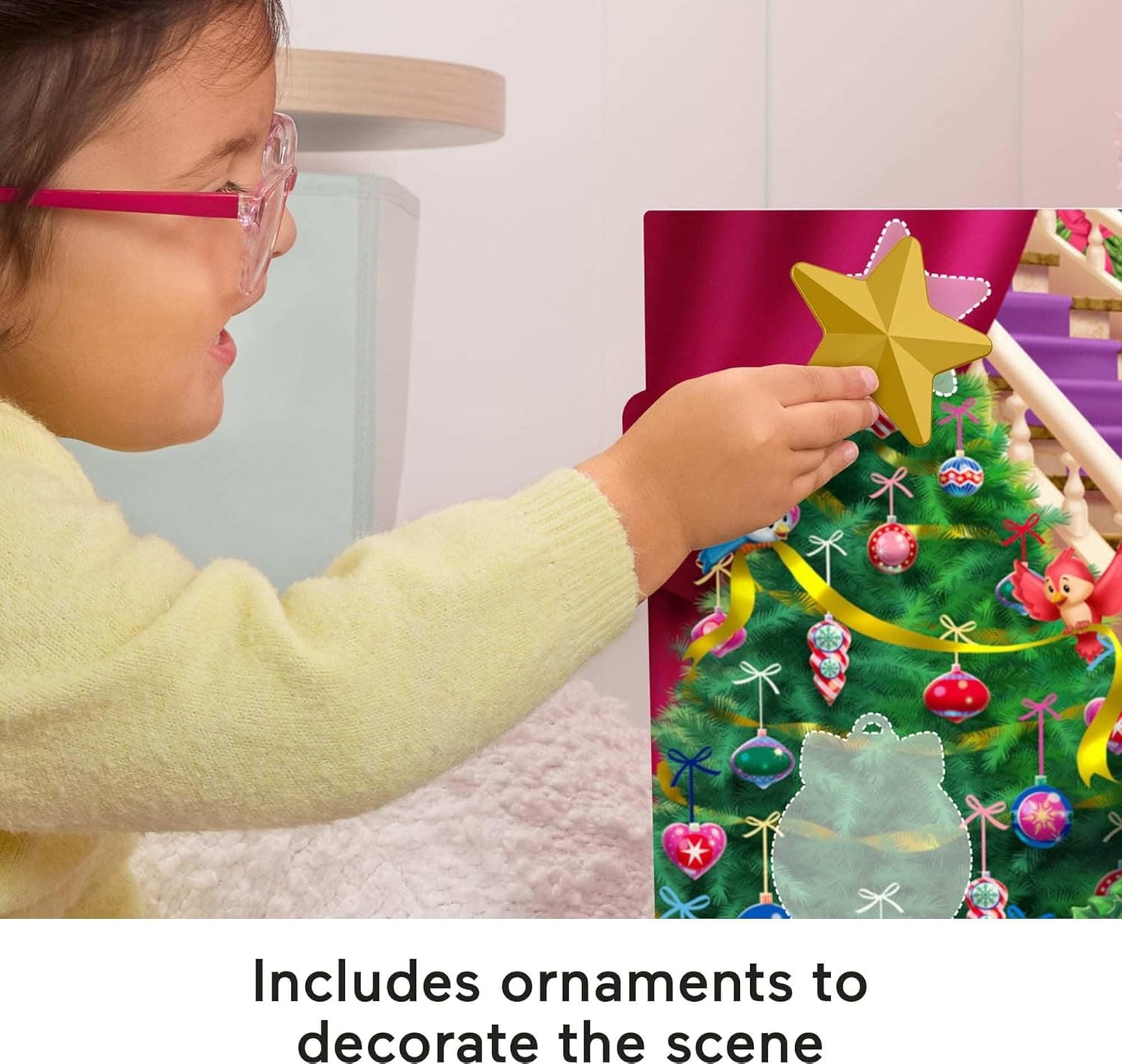 Fisher-Price Little People Toddler Toy Disney Princess Advent Calendar, 24 Figures & Accessories for Preschool Pretend Play Ages 18+ Months