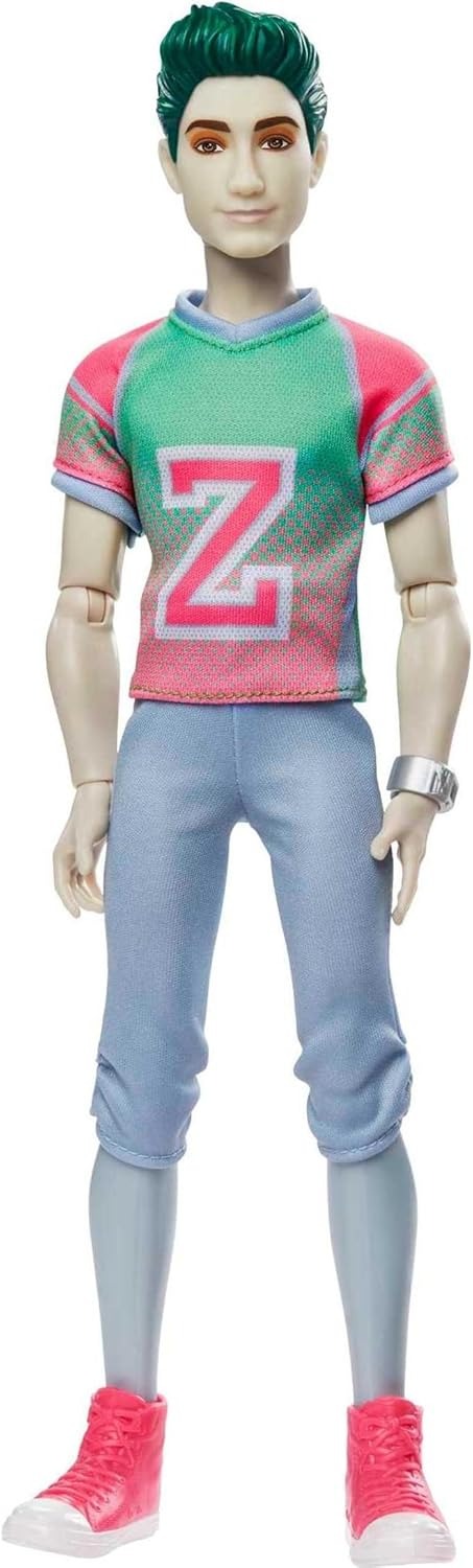 Mattel Disney Zombies 2-Pack, Addison Cheerleader and Zed Football Player Dolls (12-in),11 Bendable “Joints,” Great Gift for ages 5+