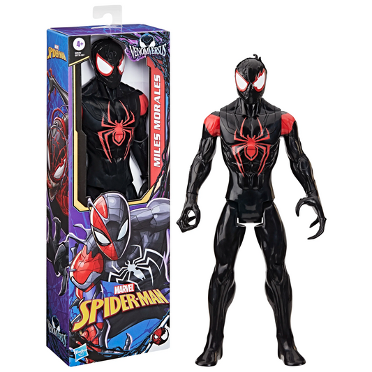 Spider-Man Marvel VenomVersus Titan Hero Series Miles Morales Action Figure, 12 Inch (30 cm) Super Hero Figures & Toys for Kids Ages 4+