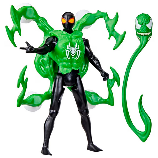 Spider-Man Marvel VenomVersus Epic World of Action Miles Morales Deluxe Figure with Accessories, 4-Inch Super Hero Toys for Kids Ages 4+