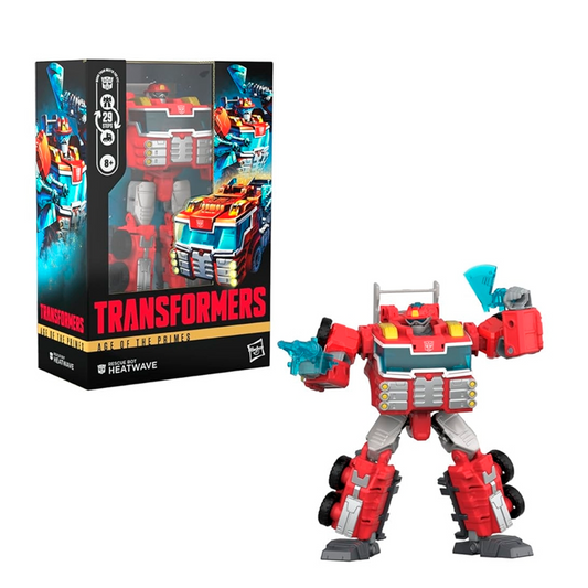 Transformers Age of The Primes Voyager Class Rescue Bot Heatwave, 7-inch Converting Action Figure, Robot Toys for Ages 8+