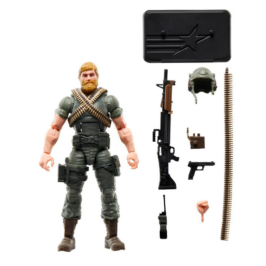 G.I. Joe Classified Series Retro Cardback Craig “Rock ’N Roll” McConnel, Collectible 6 Inch Action Figure with 9 Accessories