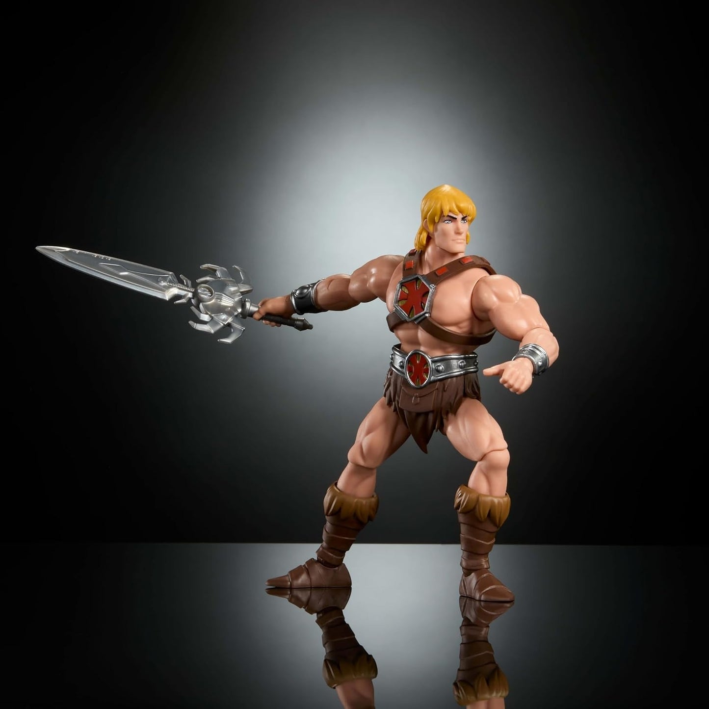 Masters of The Universe Origins Action Figure 200X Cartoon Collection He-Man, 5.5 Inch 1980s Motu TV Hero, Detailed Design & Power Sword Accessory