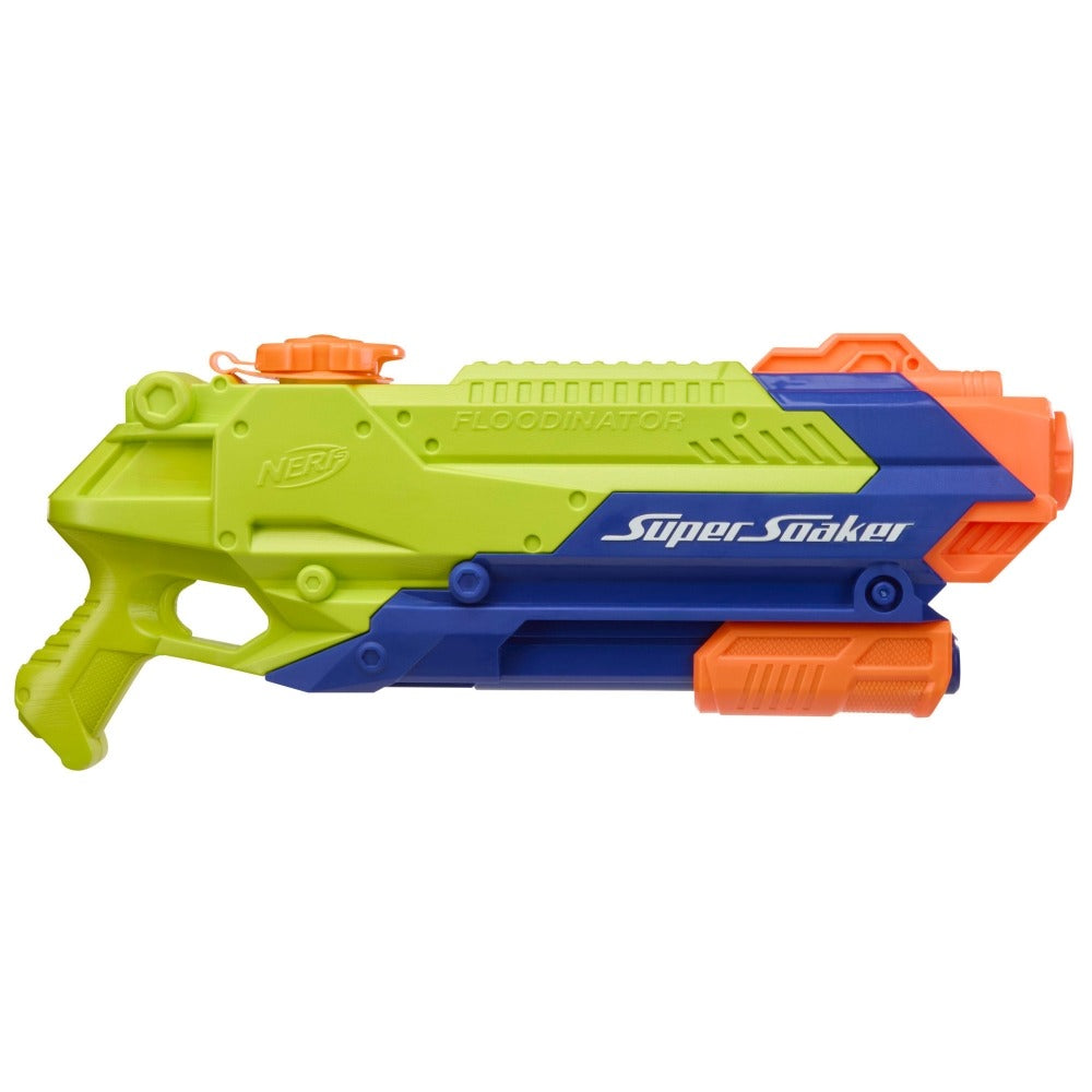 Nerf Super Soaker Floodinator Water Blaster, 70 Fluid Ounce Capacity, Outdoor Summer Games & Toys for Kids, Pump Action, Ages 6+