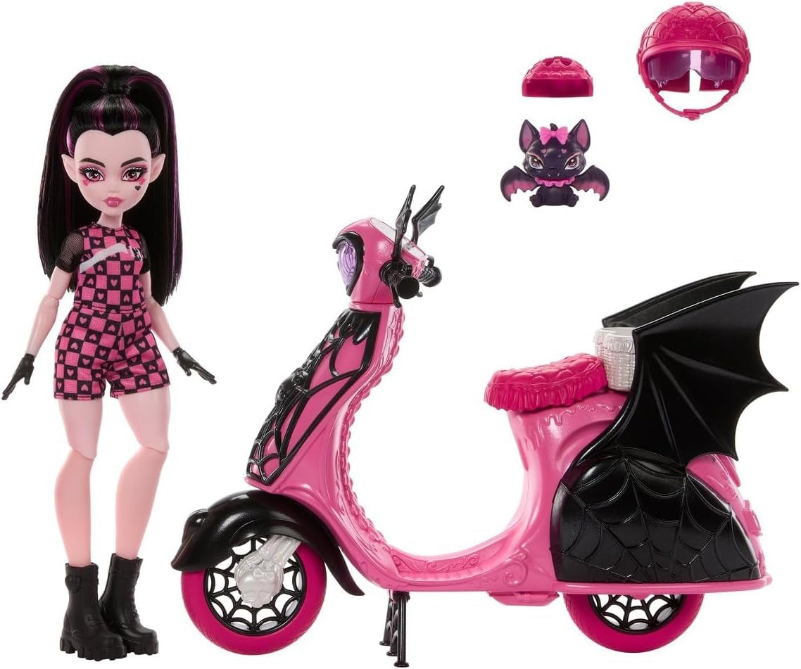 Draculaura and his Scooter Monster hig