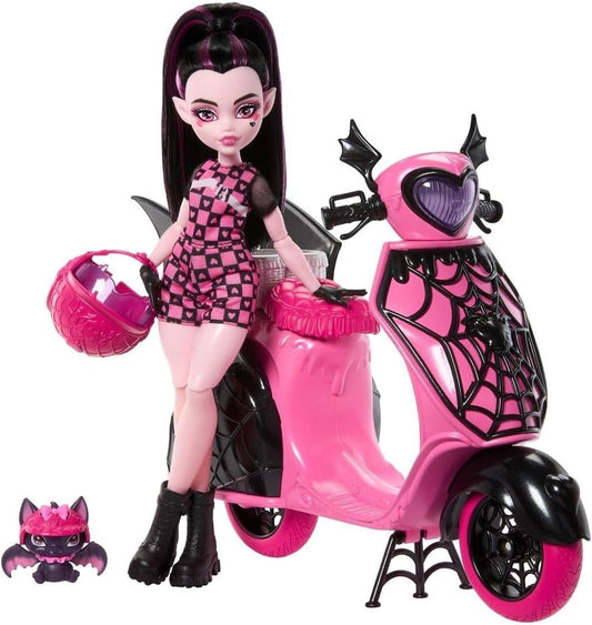 Draculaura and his Scooter Monster hig