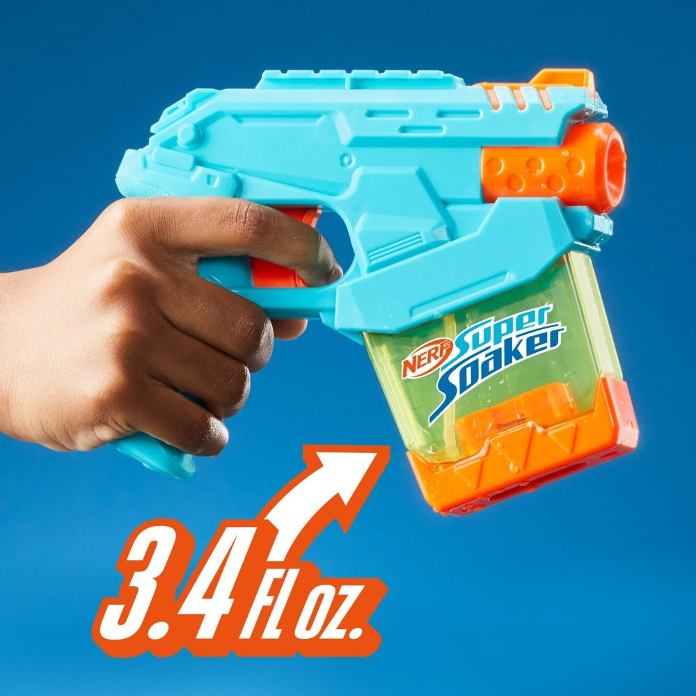 Nerf Super Soaker Mini Dunk-Fill Water Blaster, Easy Instant Fill Tank, Just Dunk & Go, 3.4 Fluid Ounce Tank, Water Toys, Ages 6+
