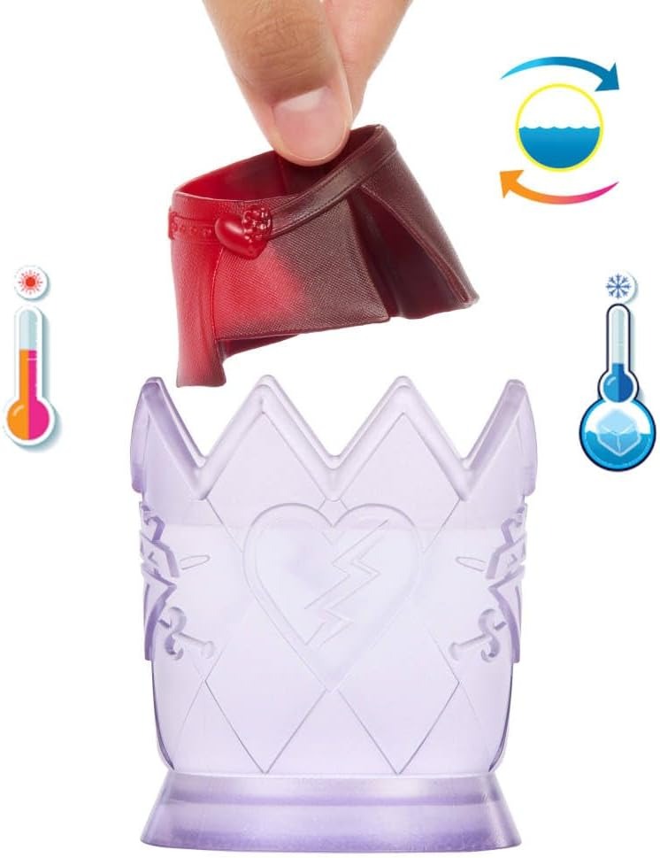 Mattel Disney Descendants: The Rise of Red – Red, Daughter of Queen of Hearts Doll & Playset, The Sorcerer’s Cookbook, Mix for Slime & Surprises