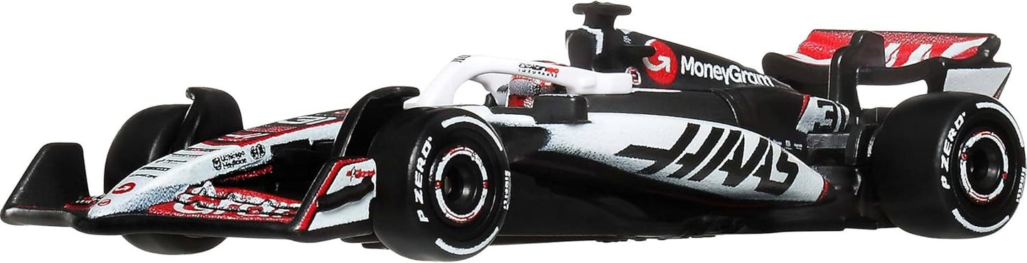 Hot Wheels 1:64 Scale Premium Die-Cast Formula 1 Collectible Toy Race Car with Real Riders Tires & Metal/Metal Body & Chassis (Styles May Vary)