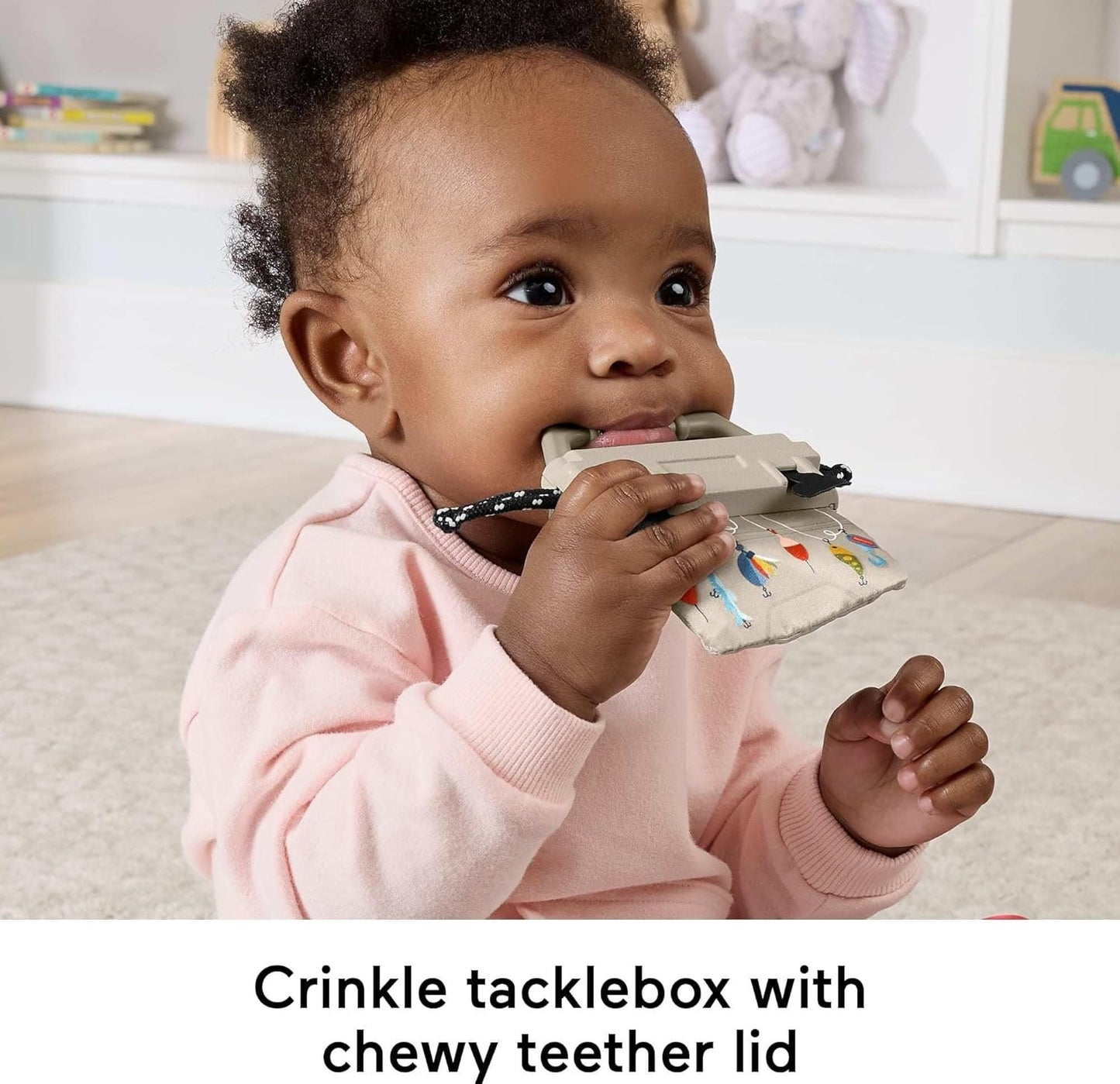 Fisher-Price Baby Toys Mini Me Moments Camp & Crinkle Set, 7-Piece Fishing & Hiking Sensory Activities for Newborn Play Ages 3+ Months