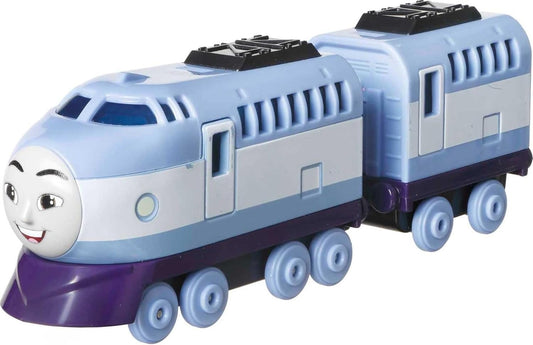 Thomas & Friends by Fisher-Price Toy Train, Large Push-Along Die-Cast Kenji Engine & Cargo Car from The Classic & All Engines Go Series