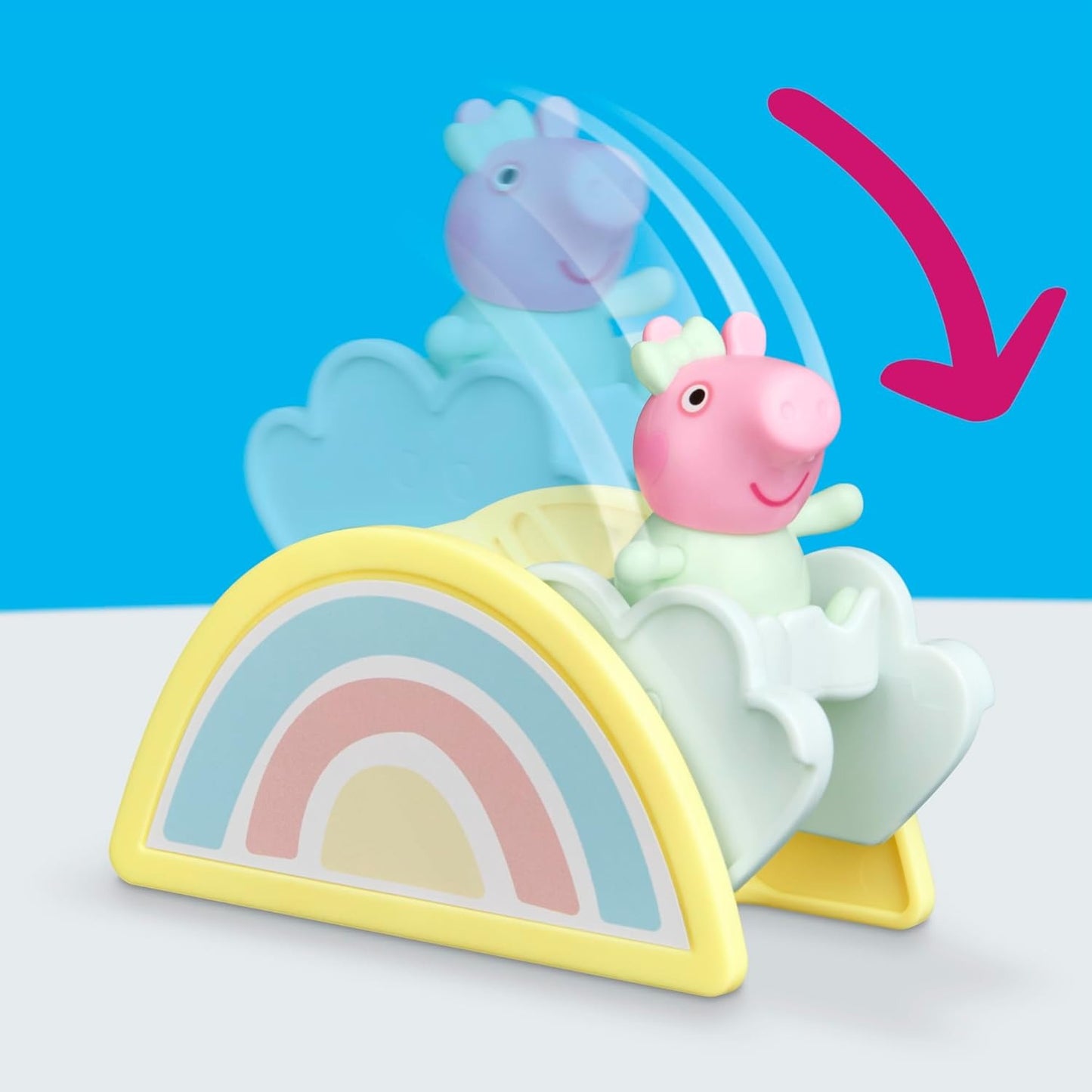 Peppa Pig Evie's Nursery Set with 1 Figure and 7 Accessories, Works with Peppa's Big Family House Playset, Preschool Toys for Girls and Boys 3+