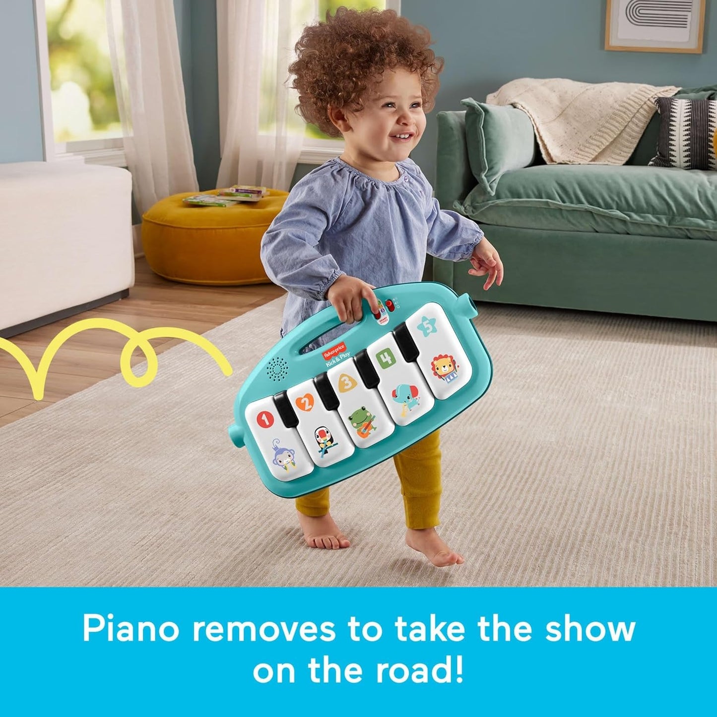 Fisher-Price Glow and Grow Kick & Play Piano Gym