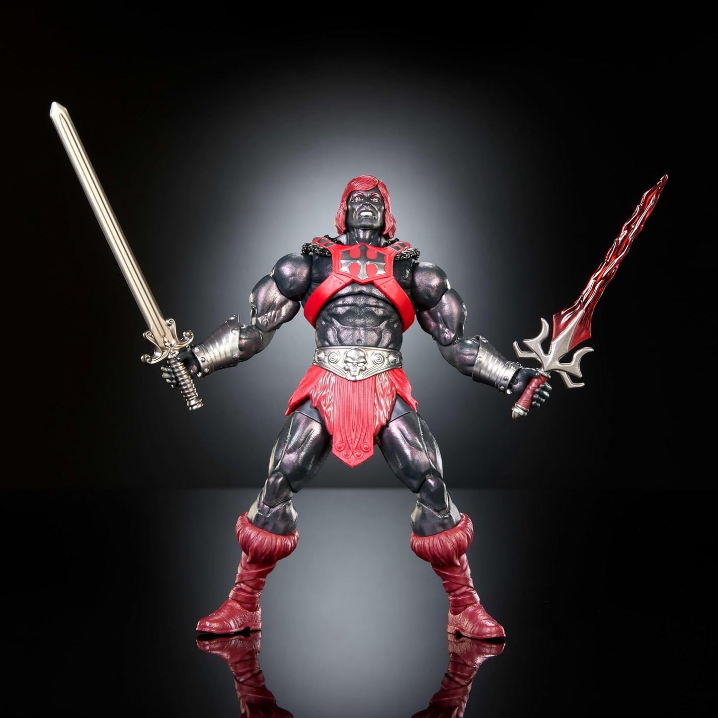 Masters of The Universe Masterverse Action Figure Anti-Eternia He-Man, 7 Inch Motu Toy, 30 Points Articulation, Removable Armor & Weapon