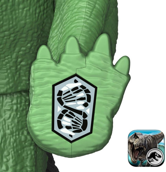 Mattel Jurassic World Dinosaur Figure Toy, Gigantic Thrashers Large Stegosaurus with 2 Attack Action & Evolve Feature, Digital Play