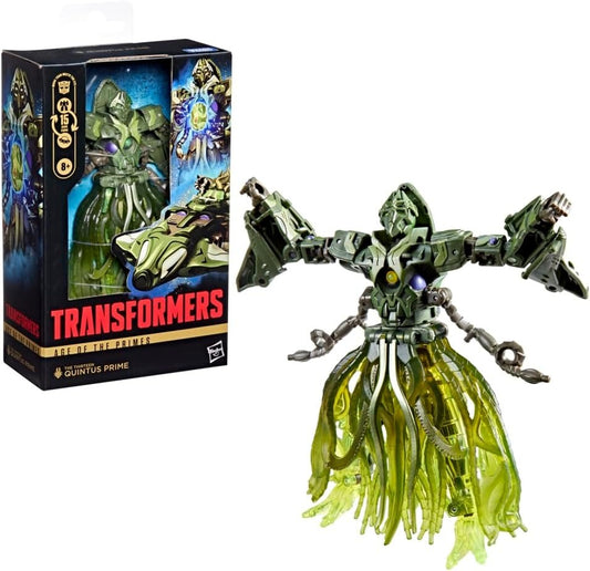 Transformers Age of The Primes The Thirteen Quintus Prime, Deluxe Class 5.5-Inch Converting Action Figure, Robot Toys for Ages 8+