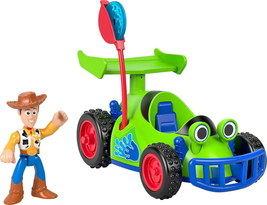 Fisher-Price Mattel Imaginext Woody & R.C. Play Set, with 3-inch Action Figure, Toy R.C. Vehicle & 2 Projectiles, Inspired by Disney and Pixar Toy Story