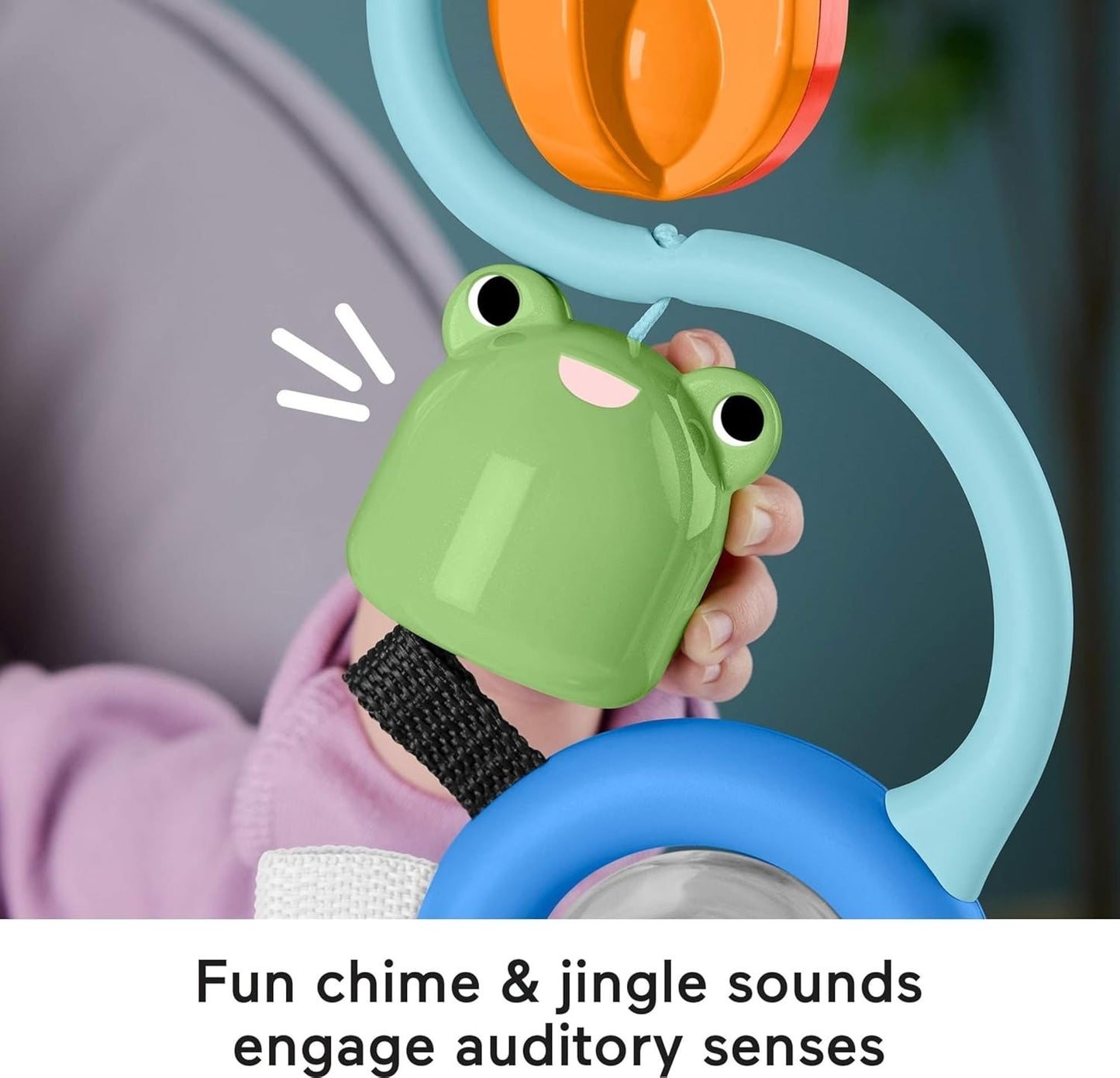 Fisher-Price Baby Toy Sensory Sounds High Chair Busy Activity with Suction Cup for Developmental Play Infants Ages+ Months