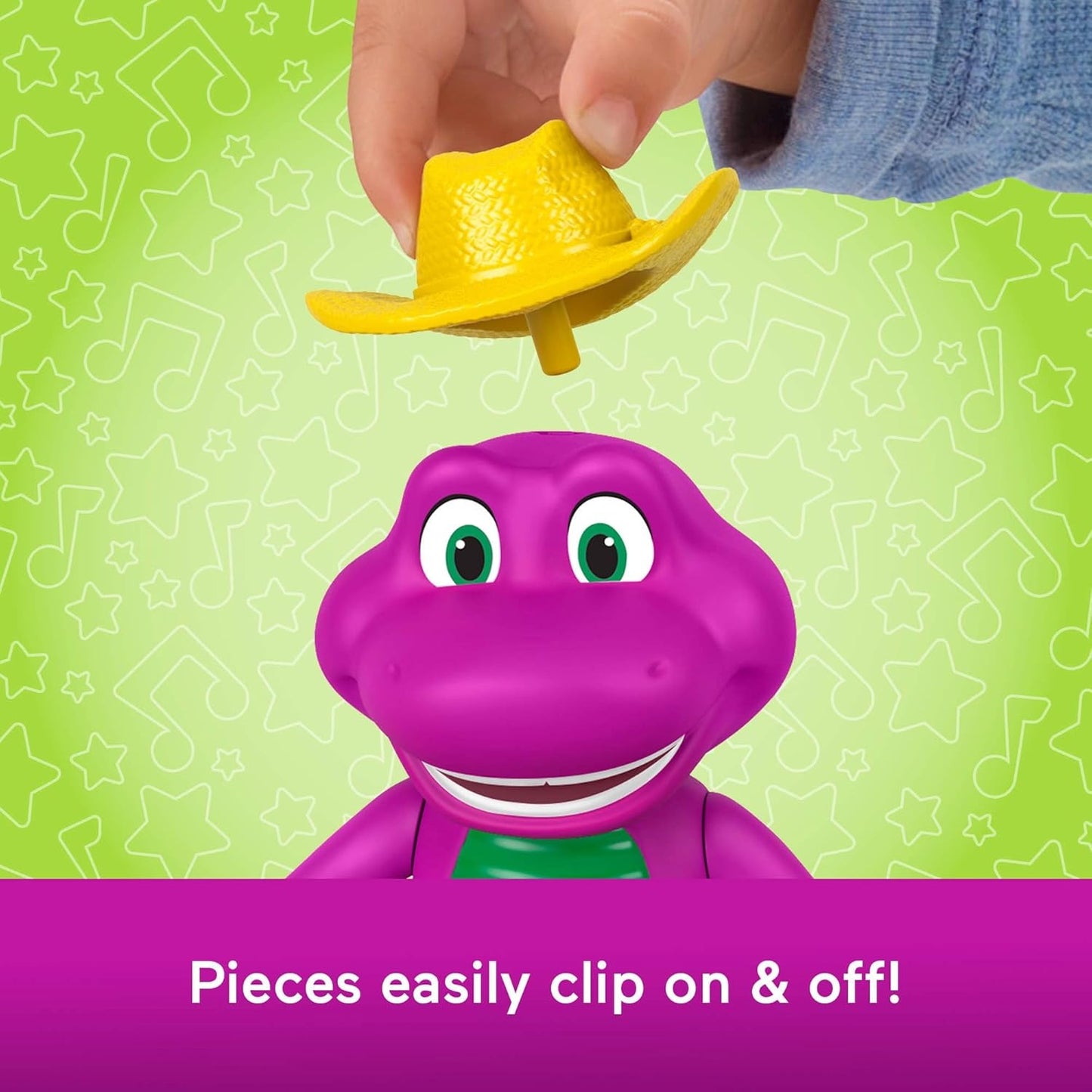 Barney World Toddler Toys, Dress Up, 1 Figure & 20 Pieces for Pretend Play, Kids Ages 2+ Years