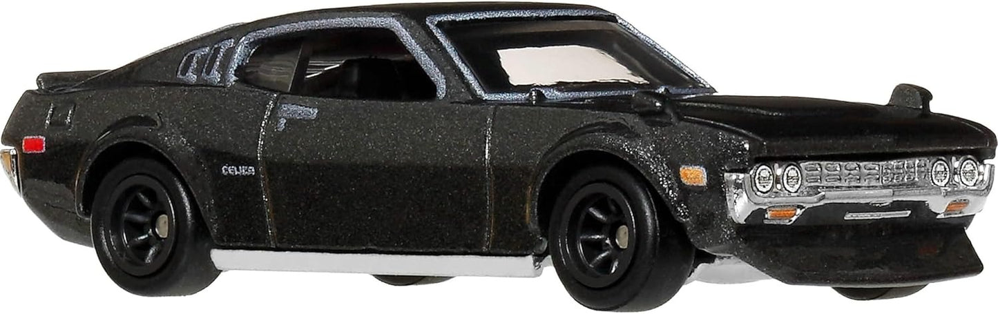 Hot Wheels Car Culture Premium Toy Die-Cast 1977 Toyota Celica in 1:64 Scale, Real Riders Tires & Metal/Metal Body & Chassis, Japan Historics 5