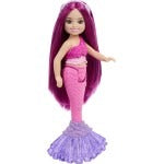 Barbie Chelsea Mermaid Small Doll (6-Inch) with Pink Hair Wearing Removable Crown Accessory, 6-inch Toy