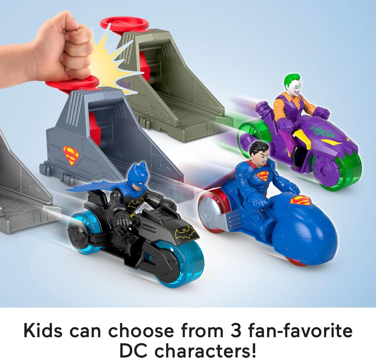 Fisher-Price Imaginext DC Super Friends, Launcher Set with 3-inch Superman Action Figure, Toy Vehicle & Housing Unit Inspired by DC Universe