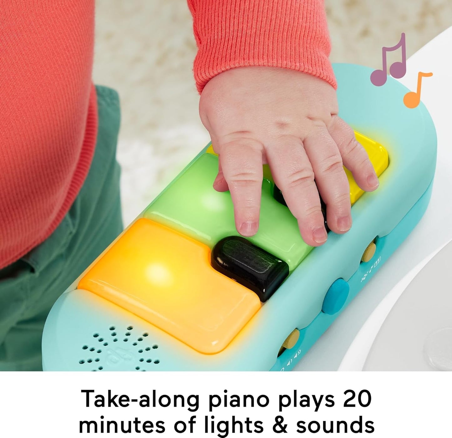 Fisher-Price Baby to Toddler Toy 3-in-1 Hit Wonder Activity Center & Play Table with Music Lights & Developmental Activities