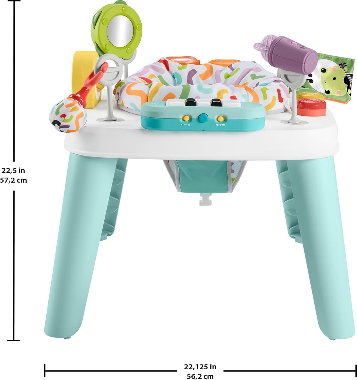 Fisher-Price Baby to Toddler Toy 3-in-1 Hit Wonder Activity Center & Play Table with Music Lights & Developmental Activities