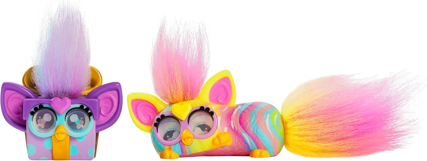 Furby Minis 2 Pack, Get 2 of 24 Tiny Surprise Toy Figures, 1 Inch Collectibles, Series 1, Ages 5+