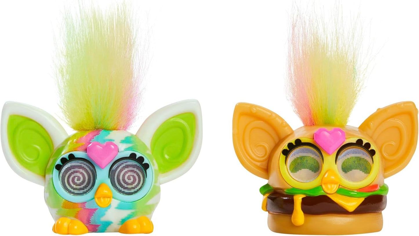 Furby Minis 2 Pack, Get 2 of 24 Tiny Surprise Toy Figures, 1 Inch Collectibles, Series 1, Ages 5+