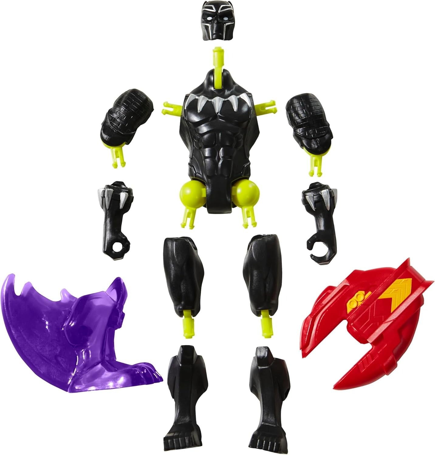 Marvel MixMashers Black Panther Custom Avengers Mix-and-Match Action Figure & Accessories, 5-Inch-Scale Super Hero Toys for Kids Ages 4+