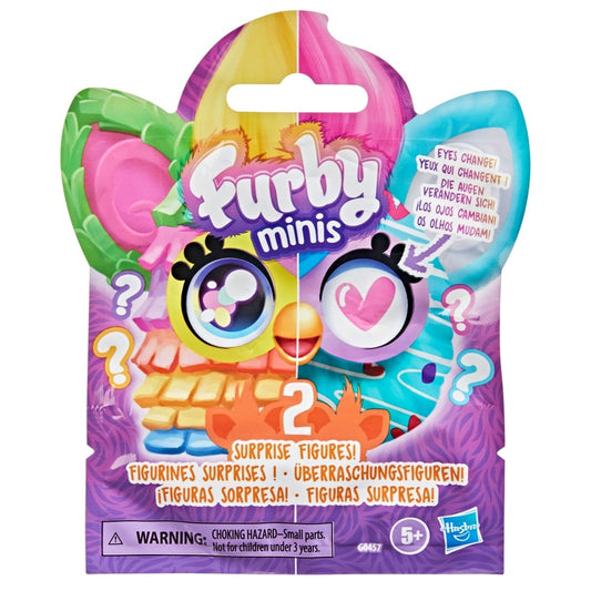 Furby Minis 2 Pack, Get 2 of 24 Tiny Surprise Toy Figures, 1 Inch Collectibles, Series 1, Ages 5+