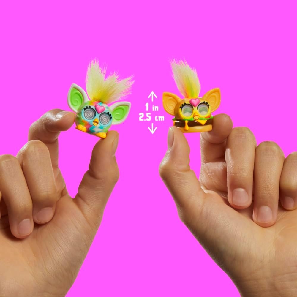 Furby Minis 2 Pack, Get 2 of 24 Tiny Surprise Toy Figures, 1 Inch Collectibles, Series 1, Ages 5+